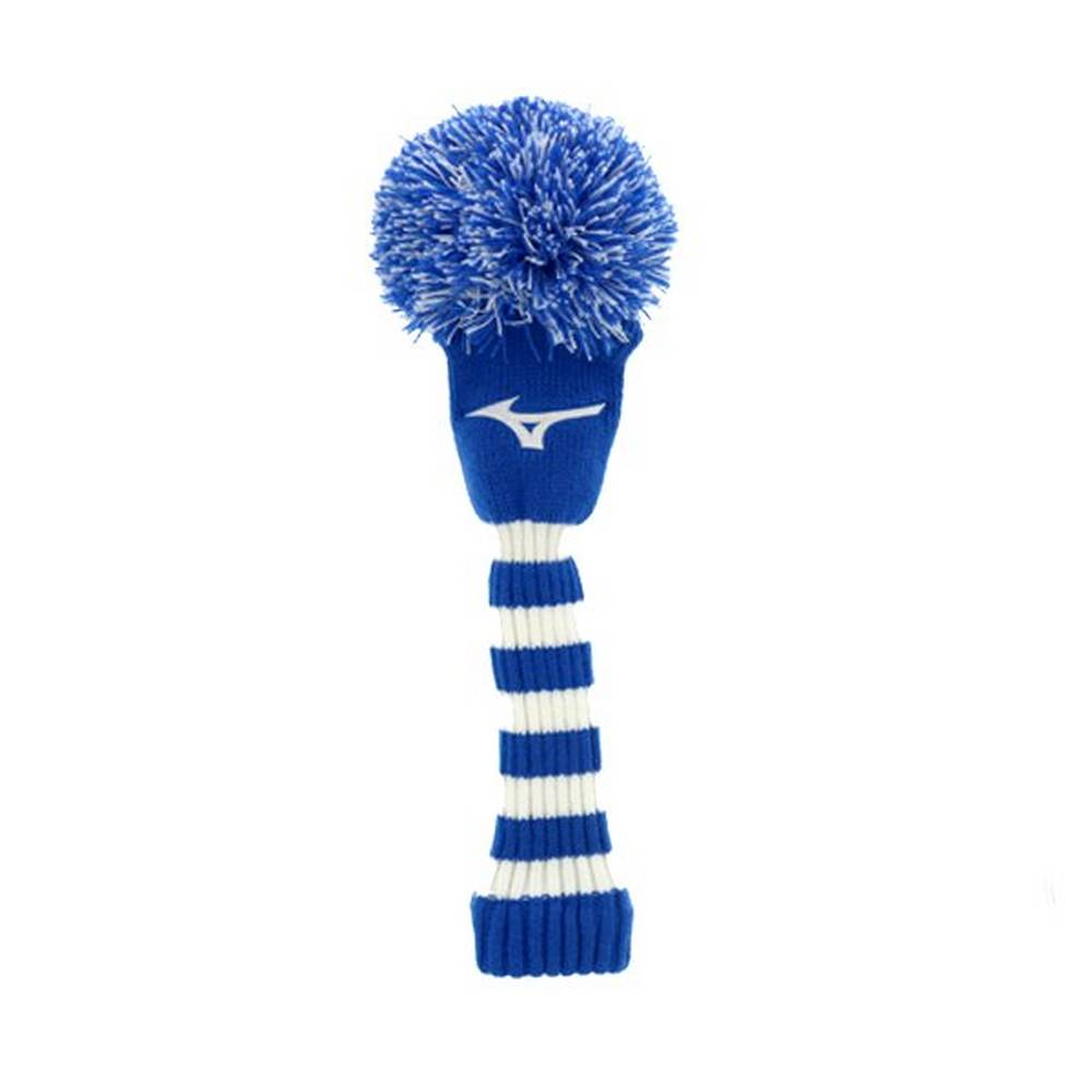 Womens Mizuno Knit Pom Fairway Headcover Blue/White Philippines (ASZTKH095)